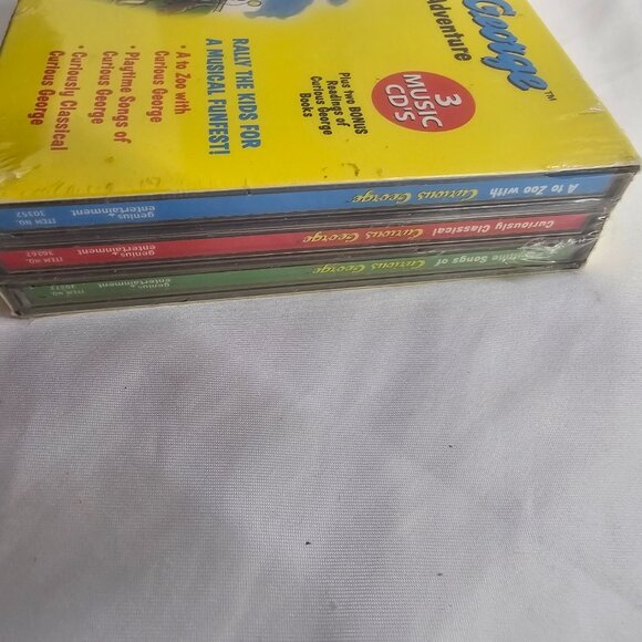 Curious George A Musical Adventure 3 Music CDs for kids      A to Zoo with Curio - Picture 5 of 7